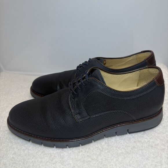 JOHNSTON & MURPHY J&M 1850 LEATHER SHEEPSKIN CASUAL SHOES Size 9M - Picture 4 of 10